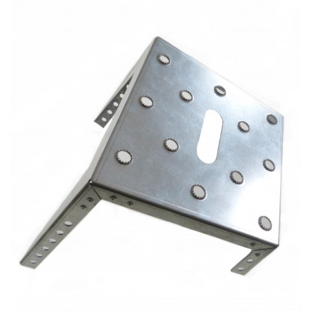 Hangstufe Stahl verzinkt, Serie Midi, 250 mm, gelocht mit Durchzügen