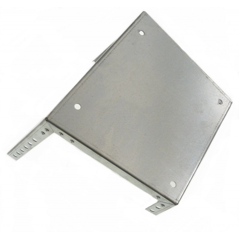 Gradino da scalo in acciaio zincato, serie Midi, profondità 250 mm, rivestimento a carico del committente