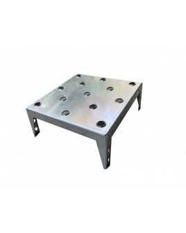 Walkway slab "MINI" galvanised steel, 200 mm deep, with punched serrated holes, with or without recessed grip