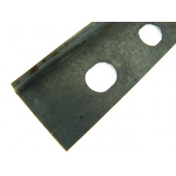 Gradino da scalo in acciaio grezzo, serie Maxi, 300 mm, liscio con pellicola antiscivolo
