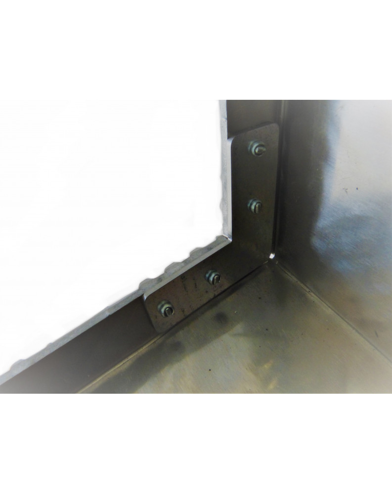 Slope step aluminium chequer plate, Midi series, 250 mm, with & without ...